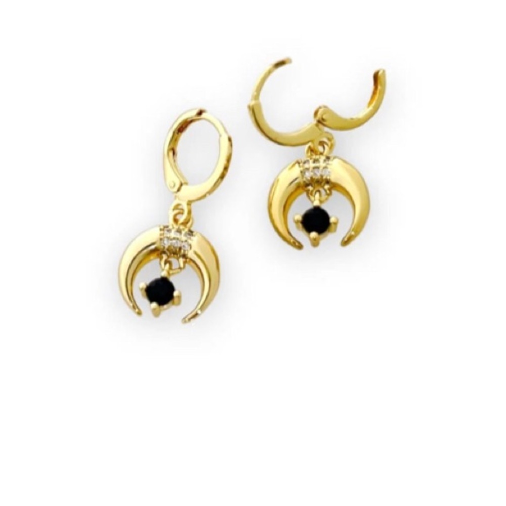 Horns earrings goldfilled